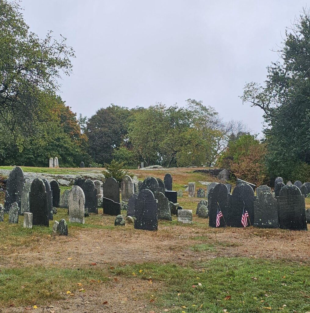 Old Burial Point Cemetery in Salem Massachusetts