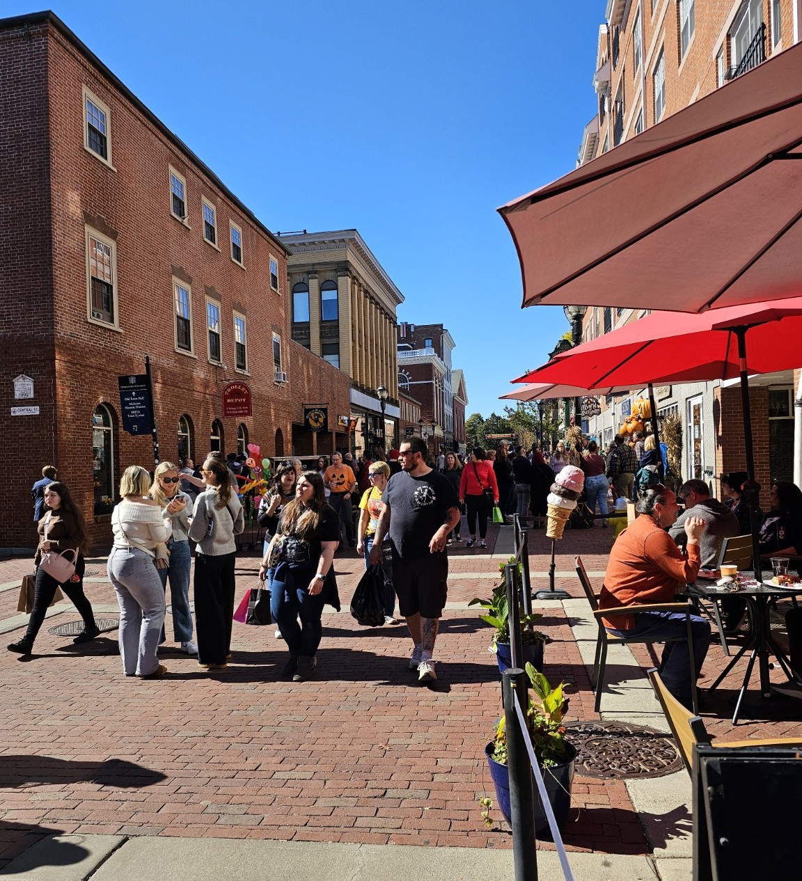 Walking through Salem during October
