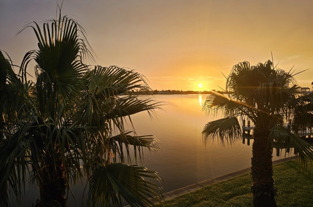 Worth the Plan Sunset over Galveston Bay