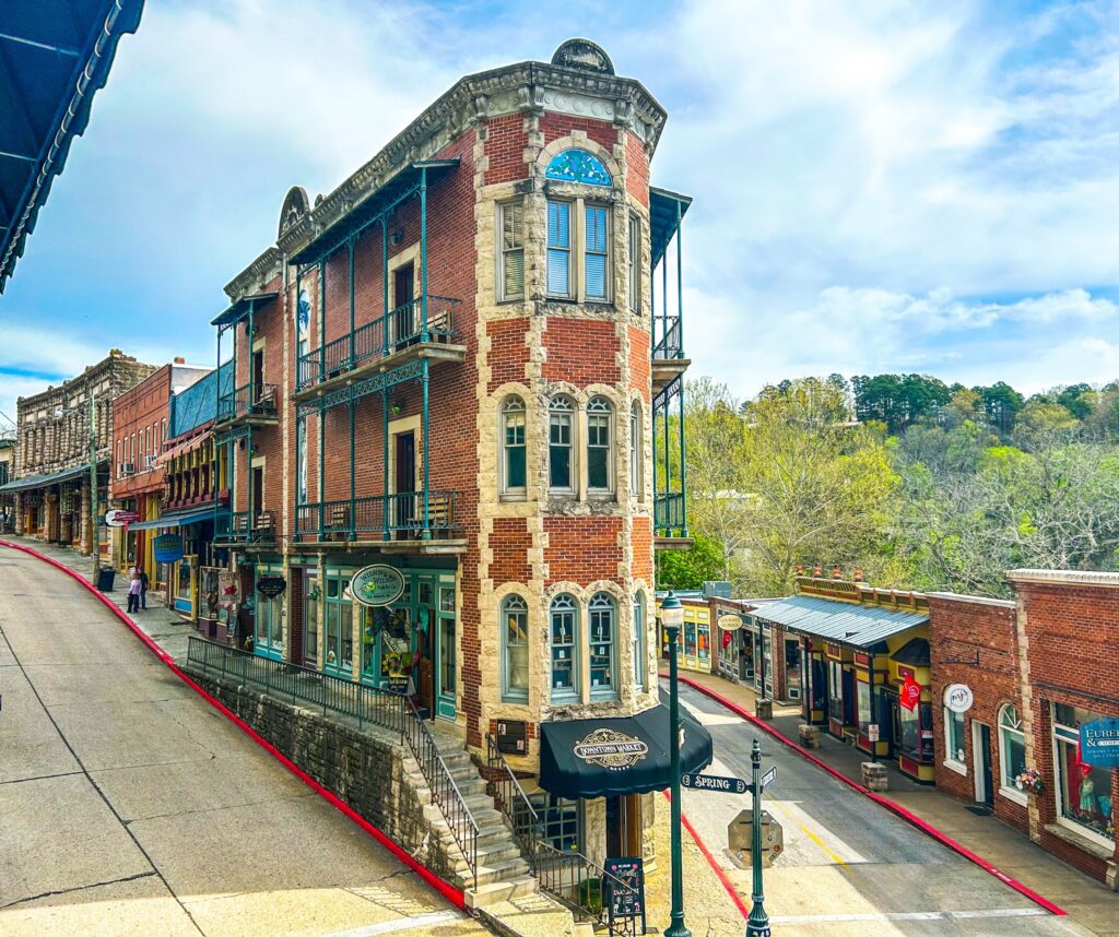 Historic downtown Eureka Springs Arkansas