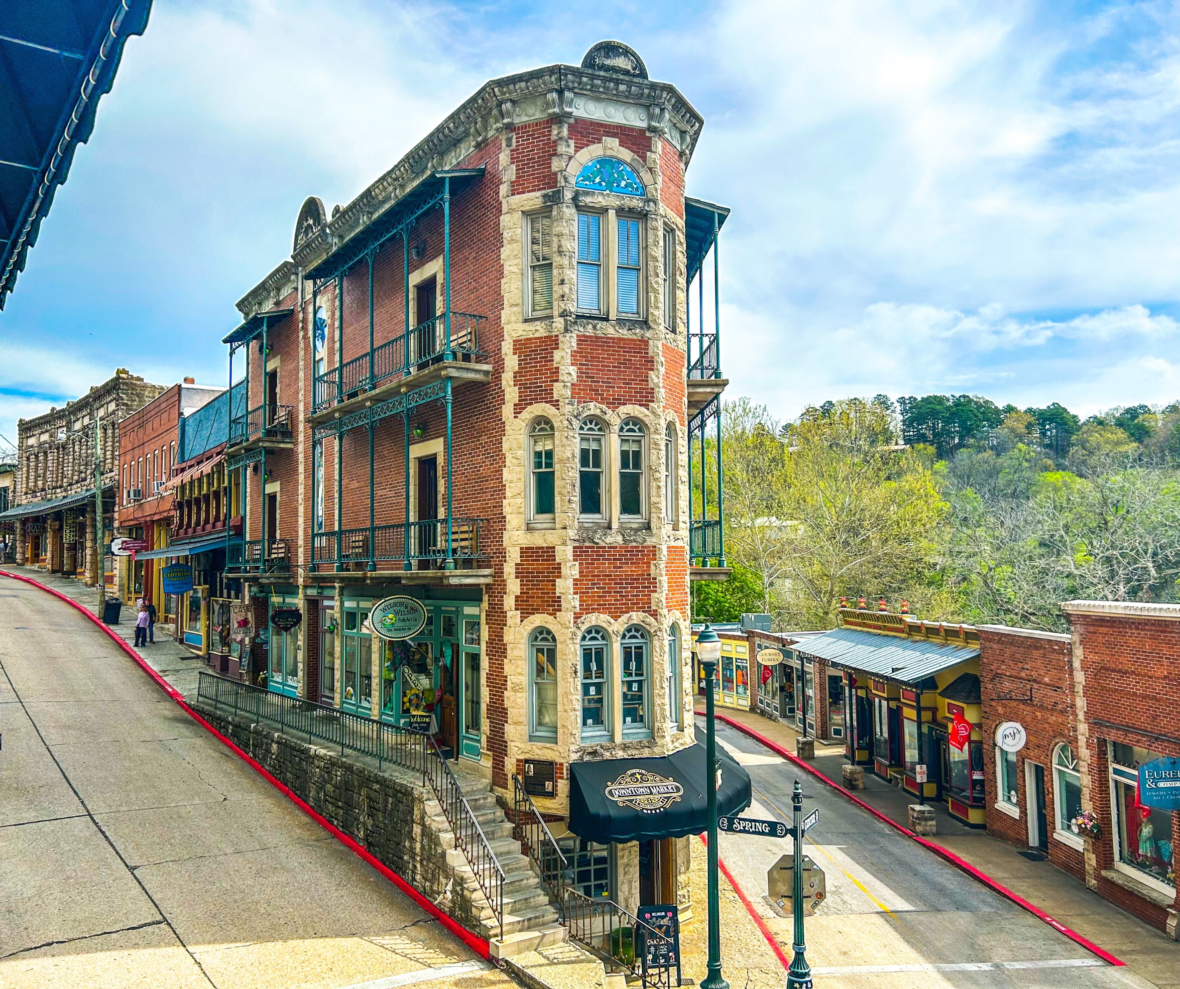 Historic downtown Eureka Springs Arkansas