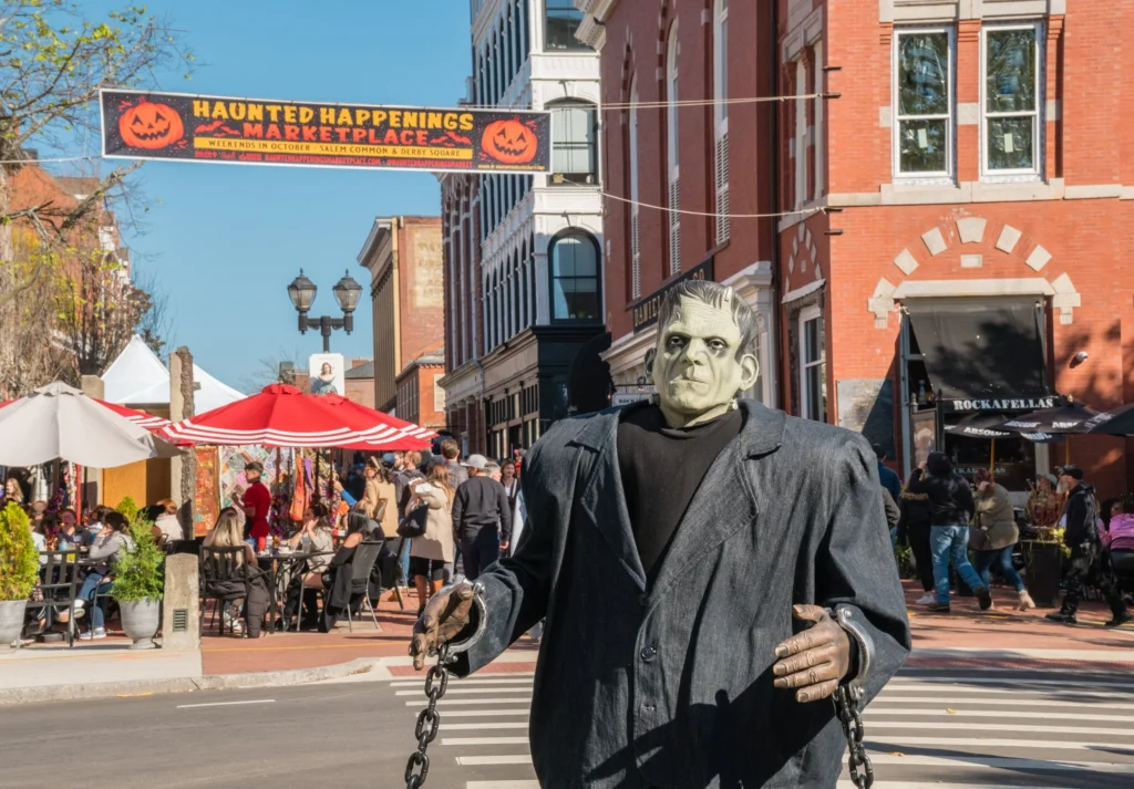 Frankenstein character in downtown Salem Massachusetts