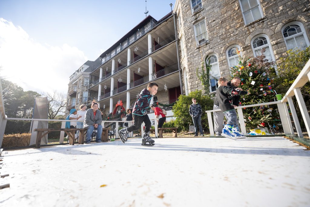 The Crescent Hotel Ice Skating