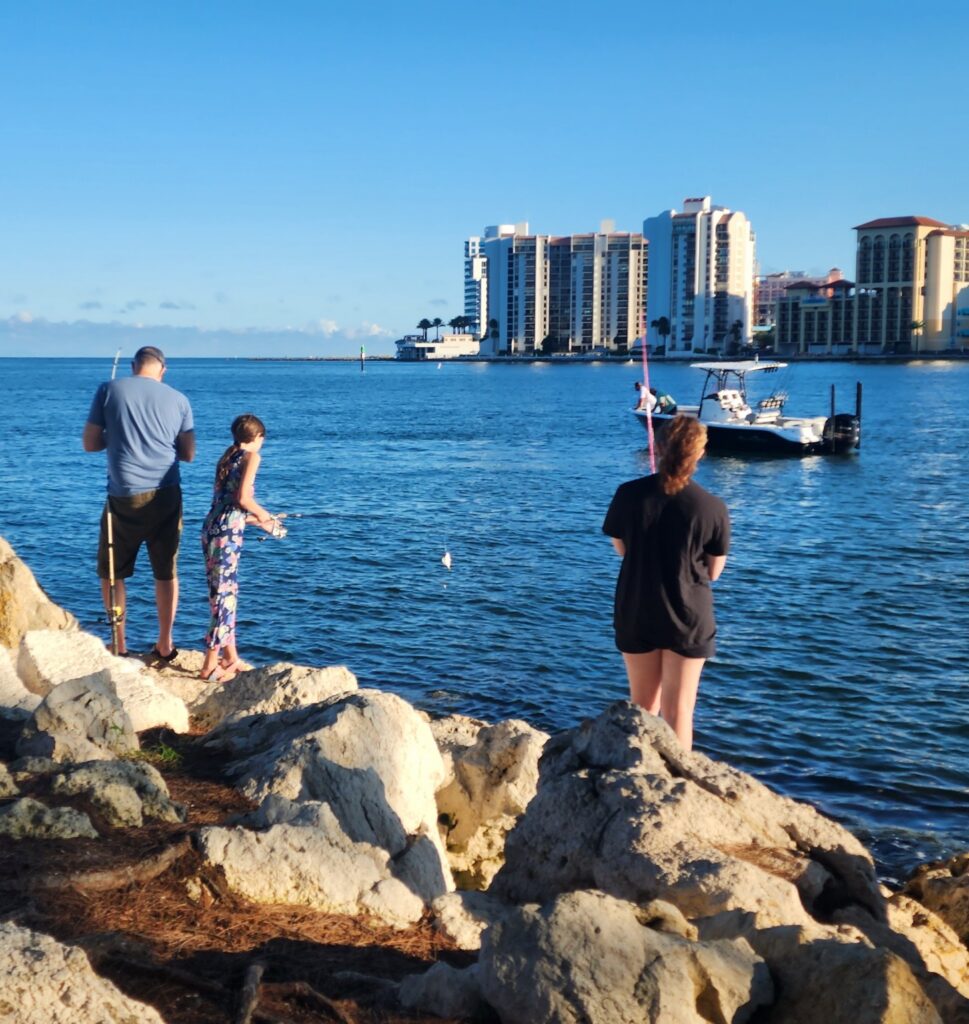 Fishing at Sand Key Park