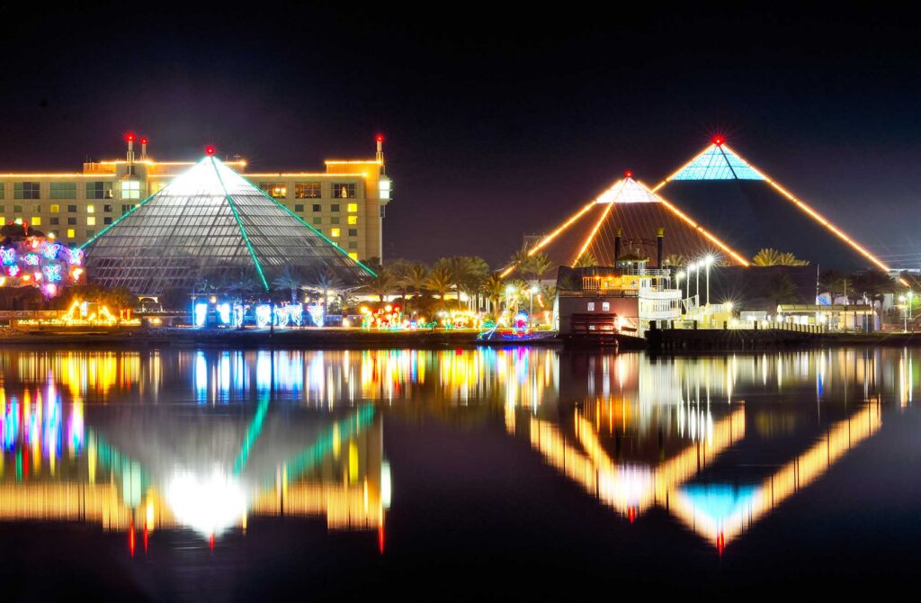 Christmas at Moody Gardens in Galveston Texas