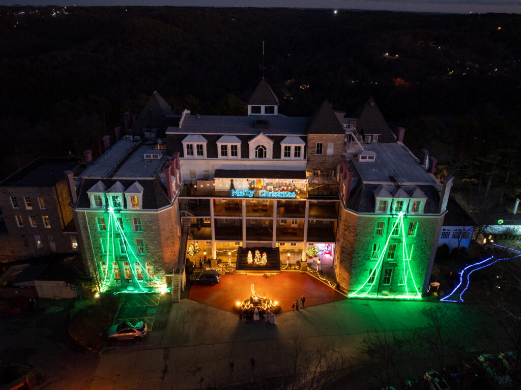 The Crescent Hotel at Christmas